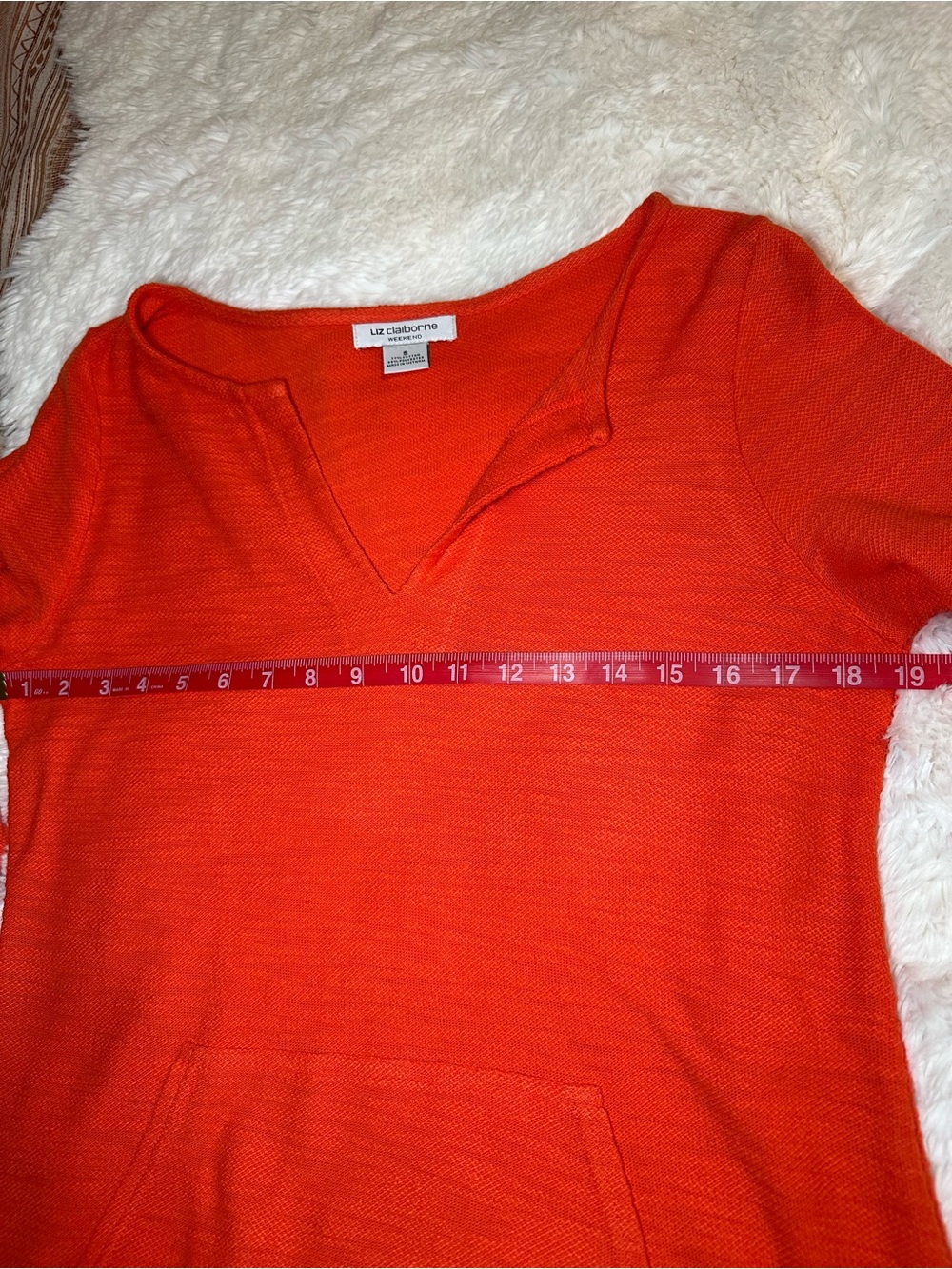 Liz Claiborne Weekend Orange Knit Top - Picture 6 of 8